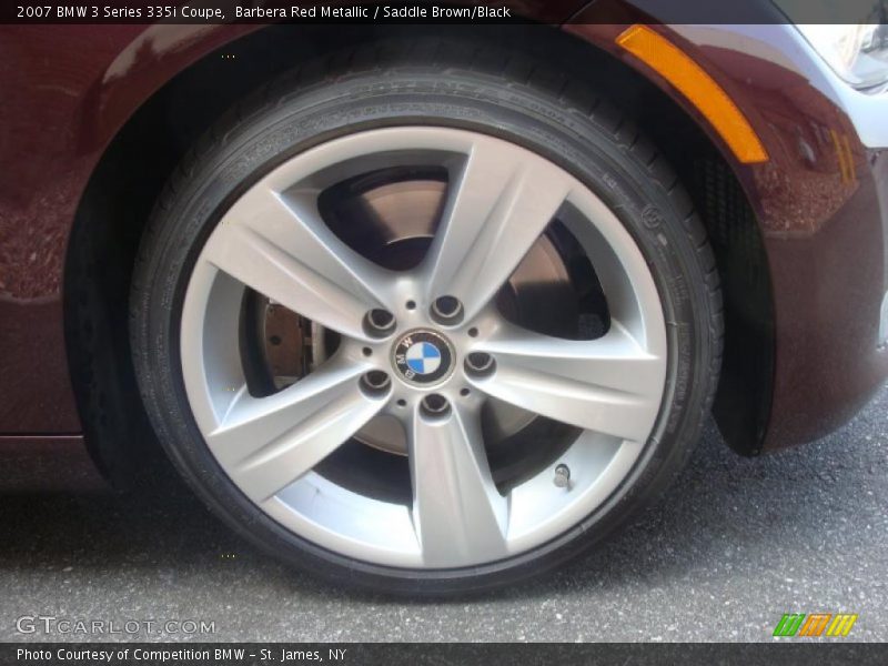 Barbera Red Metallic / Saddle Brown/Black 2007 BMW 3 Series 335i Coupe