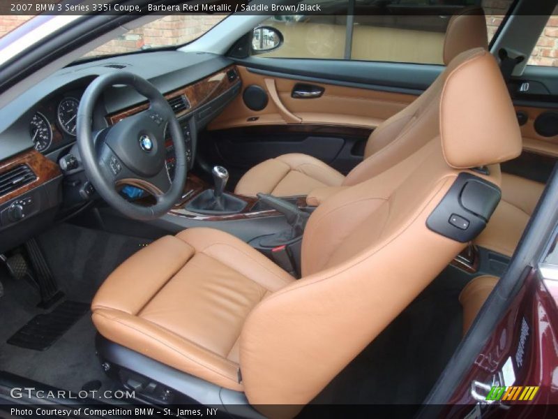 Barbera Red Metallic / Saddle Brown/Black 2007 BMW 3 Series 335i Coupe