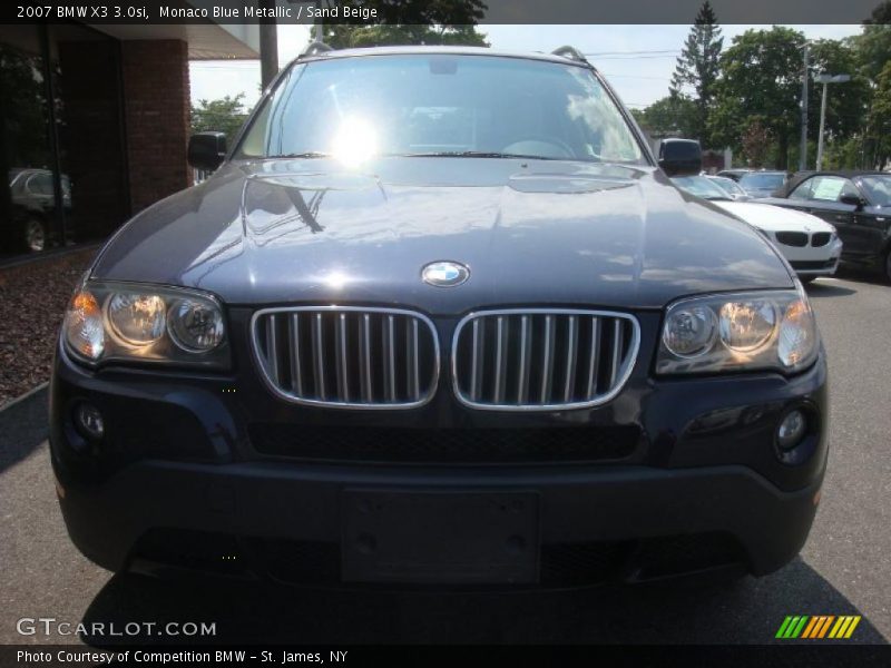 Monaco Blue Metallic / Sand Beige 2007 BMW X3 3.0si