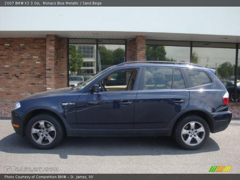 Monaco Blue Metallic / Sand Beige 2007 BMW X3 3.0si