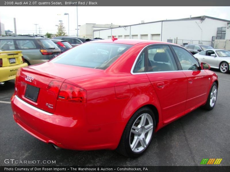 Brilliant Red / Black 2008 Audi A4 2.0T quattro Sedan