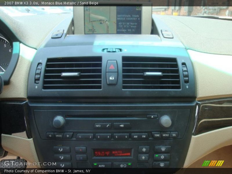 Monaco Blue Metallic / Sand Beige 2007 BMW X3 3.0si