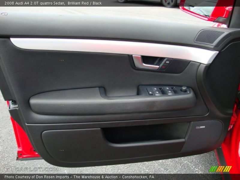 Brilliant Red / Black 2008 Audi A4 2.0T quattro Sedan