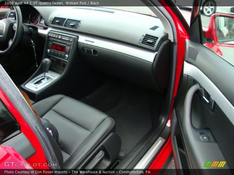Brilliant Red / Black 2008 Audi A4 2.0T quattro Sedan