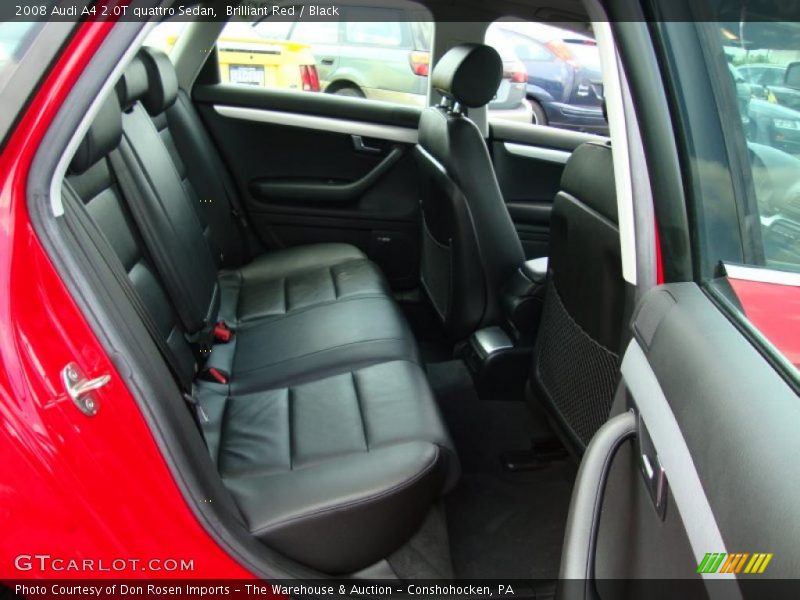 Brilliant Red / Black 2008 Audi A4 2.0T quattro Sedan