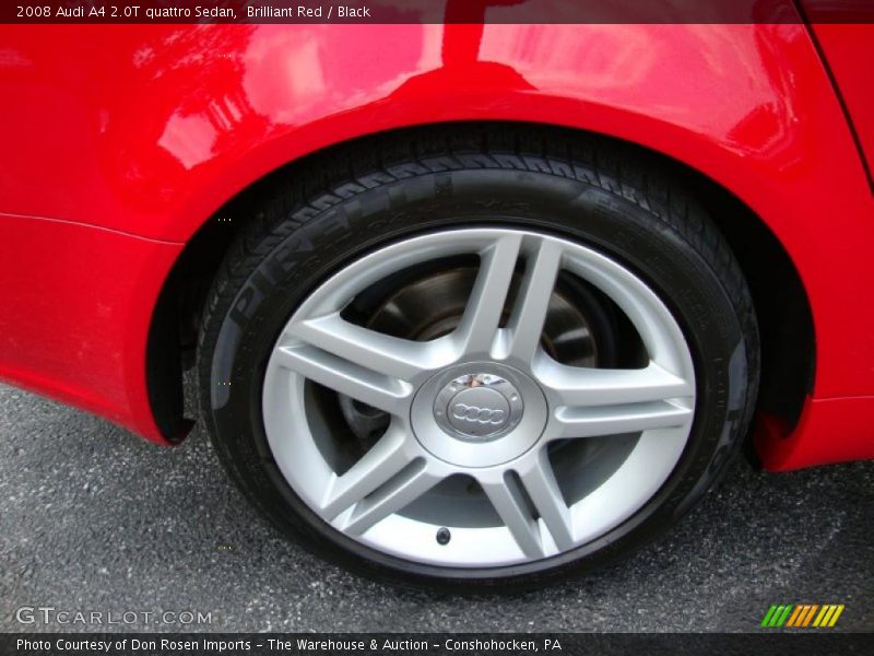 Brilliant Red / Black 2008 Audi A4 2.0T quattro Sedan