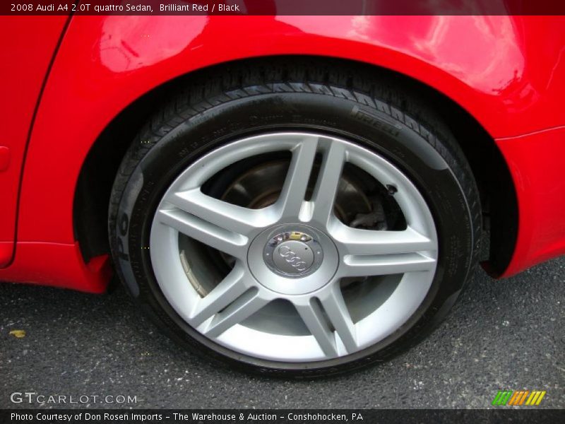 Brilliant Red / Black 2008 Audi A4 2.0T quattro Sedan