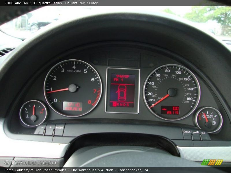 Brilliant Red / Black 2008 Audi A4 2.0T quattro Sedan