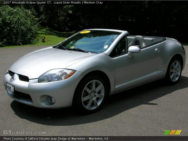 Liquid Silver Metallic / Medium Gray 2007 Mitsubishi Eclipse Spyder GT