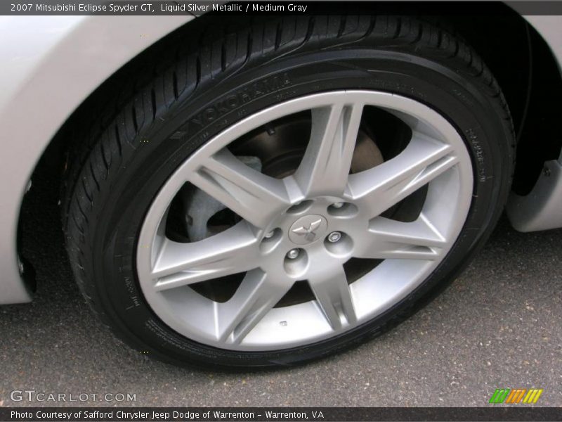 Liquid Silver Metallic / Medium Gray 2007 Mitsubishi Eclipse Spyder GT