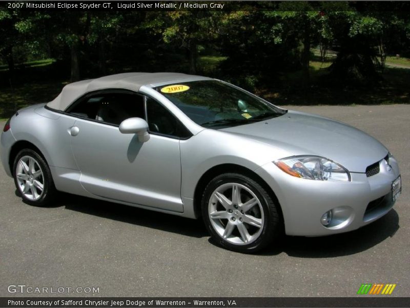 Liquid Silver Metallic / Medium Gray 2007 Mitsubishi Eclipse Spyder GT