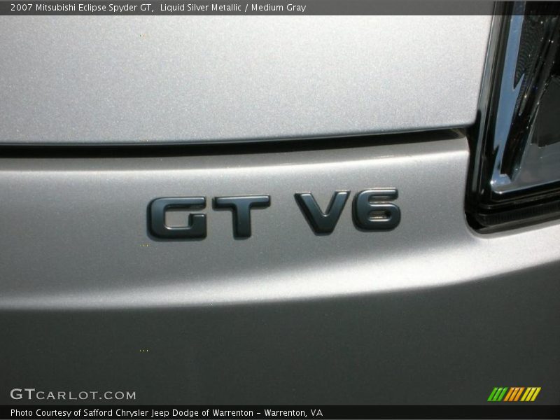 Liquid Silver Metallic / Medium Gray 2007 Mitsubishi Eclipse Spyder GT