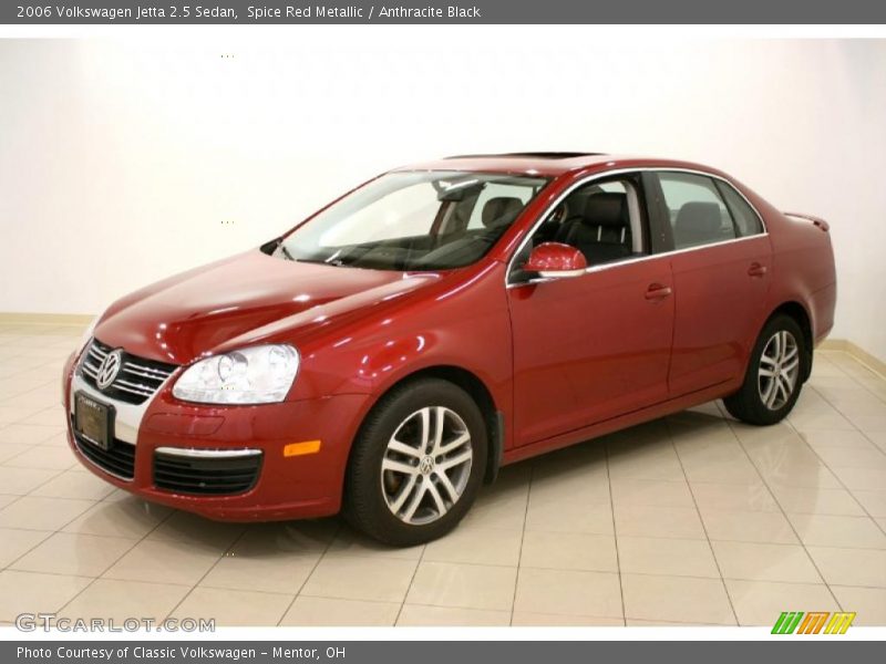 Spice Red Metallic / Anthracite Black 2006 Volkswagen Jetta 2.5 Sedan