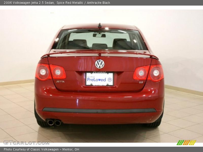 Spice Red Metallic / Anthracite Black 2006 Volkswagen Jetta 2.5 Sedan