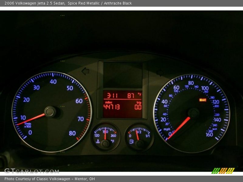 Spice Red Metallic / Anthracite Black 2006 Volkswagen Jetta 2.5 Sedan