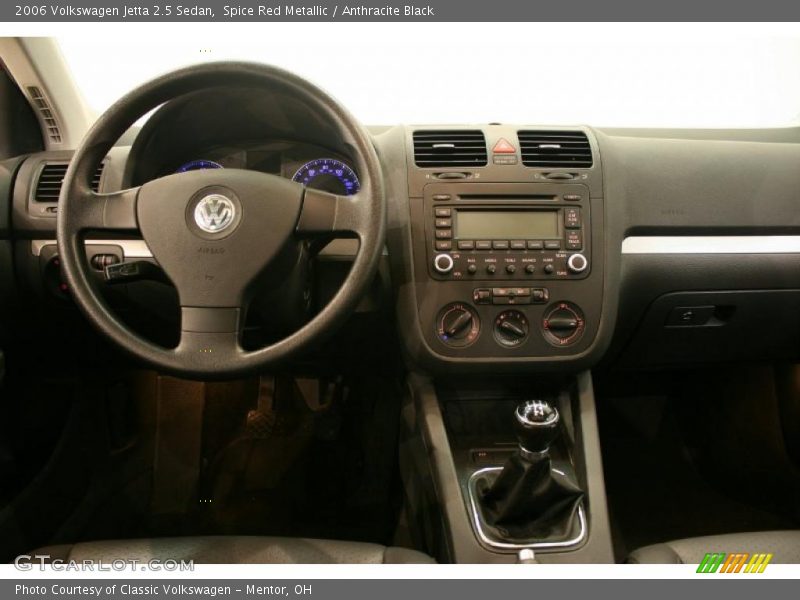 Spice Red Metallic / Anthracite Black 2006 Volkswagen Jetta 2.5 Sedan