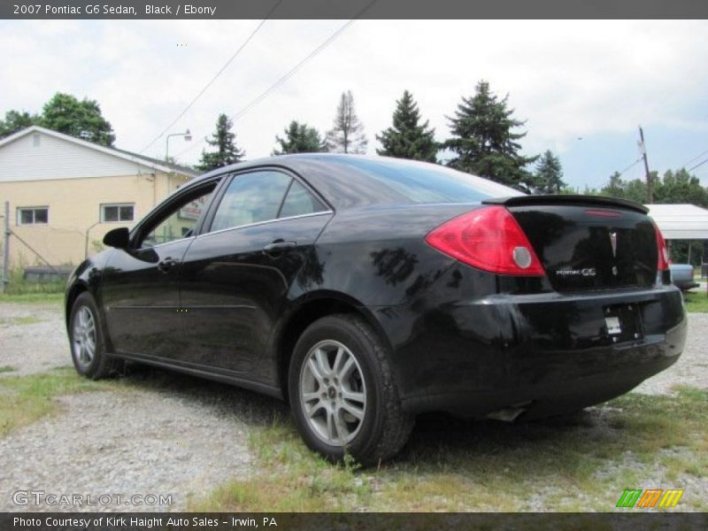 Black / Ebony 2007 Pontiac G6 Sedan