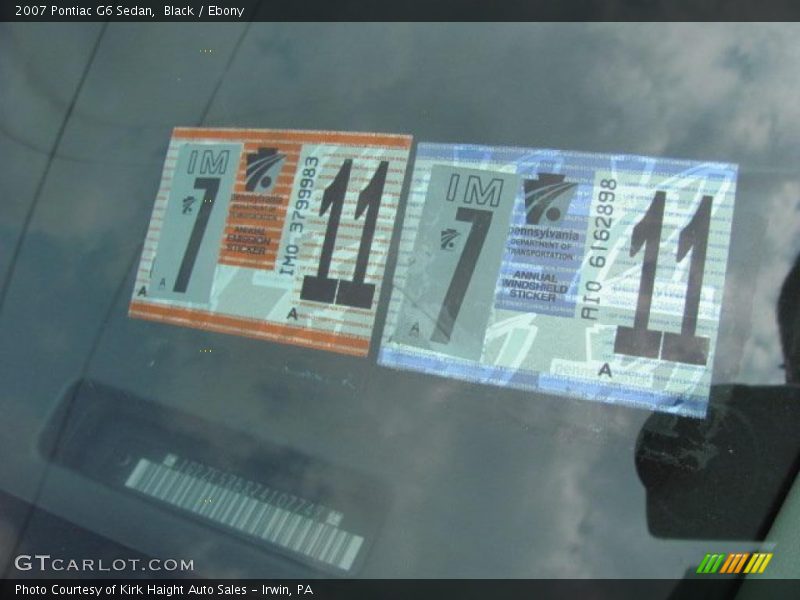 Black / Ebony 2007 Pontiac G6 Sedan