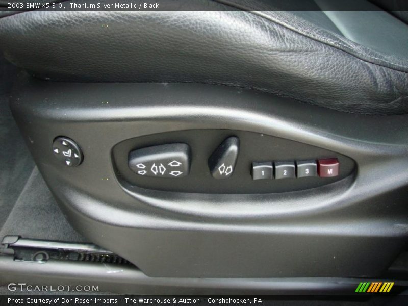 Titanium Silver Metallic / Black 2003 BMW X5 3.0i