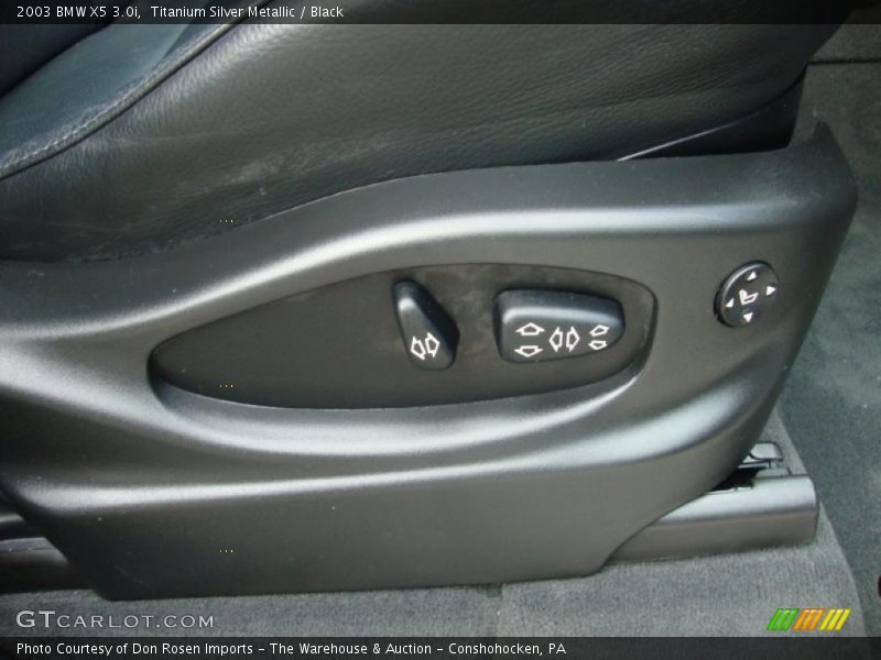 Titanium Silver Metallic / Black 2003 BMW X5 3.0i