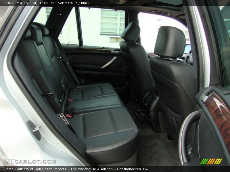 Titanium Silver Metallic / Black 2003 BMW X5 3.0i