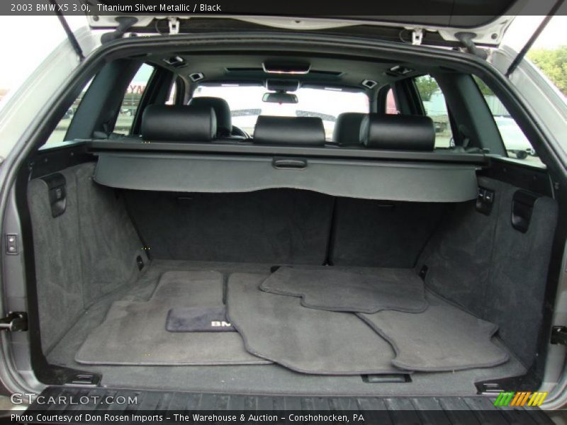 Titanium Silver Metallic / Black 2003 BMW X5 3.0i