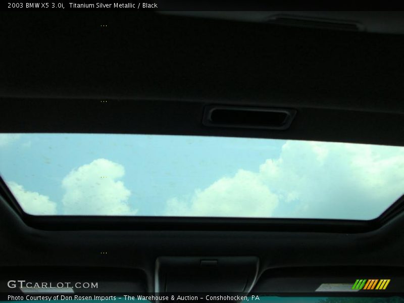 Titanium Silver Metallic / Black 2003 BMW X5 3.0i