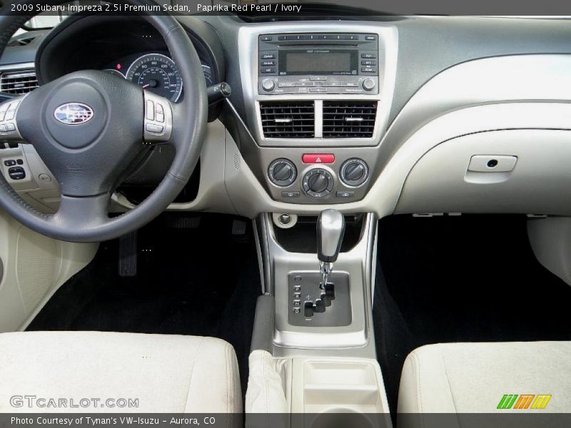 Paprika Red Pearl / Ivory 2009 Subaru Impreza 2.5i Premium Sedan