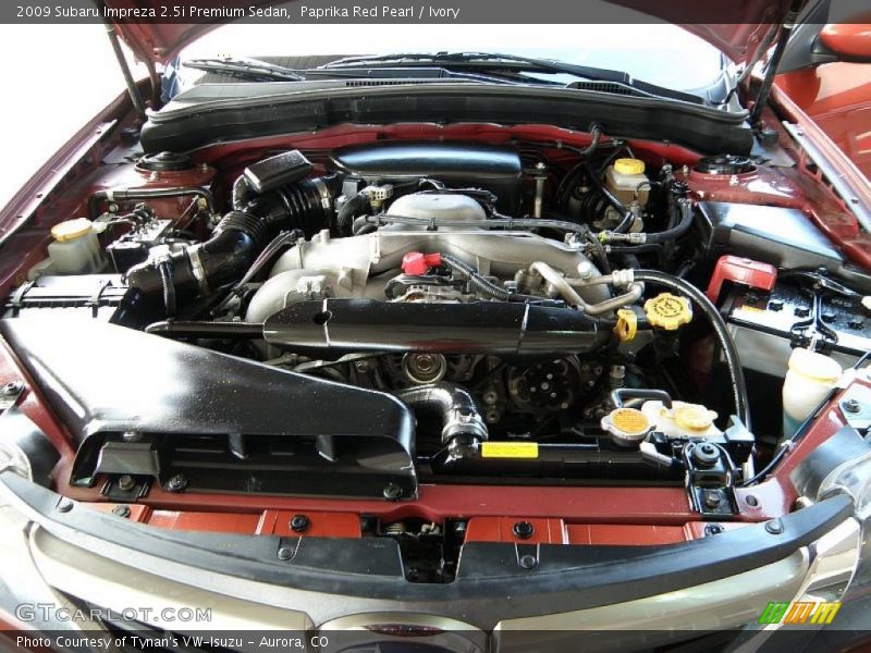 Paprika Red Pearl / Ivory 2009 Subaru Impreza 2.5i Premium Sedan