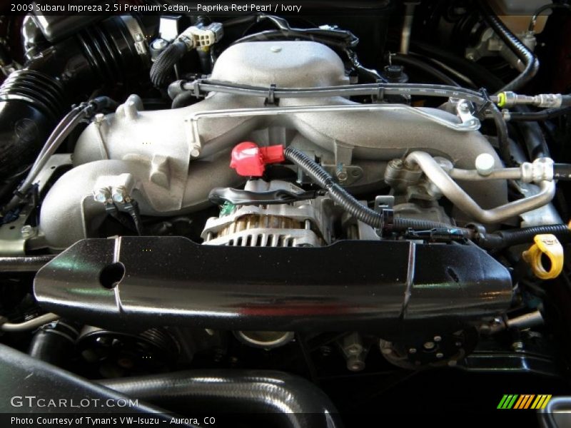 Paprika Red Pearl / Ivory 2009 Subaru Impreza 2.5i Premium Sedan