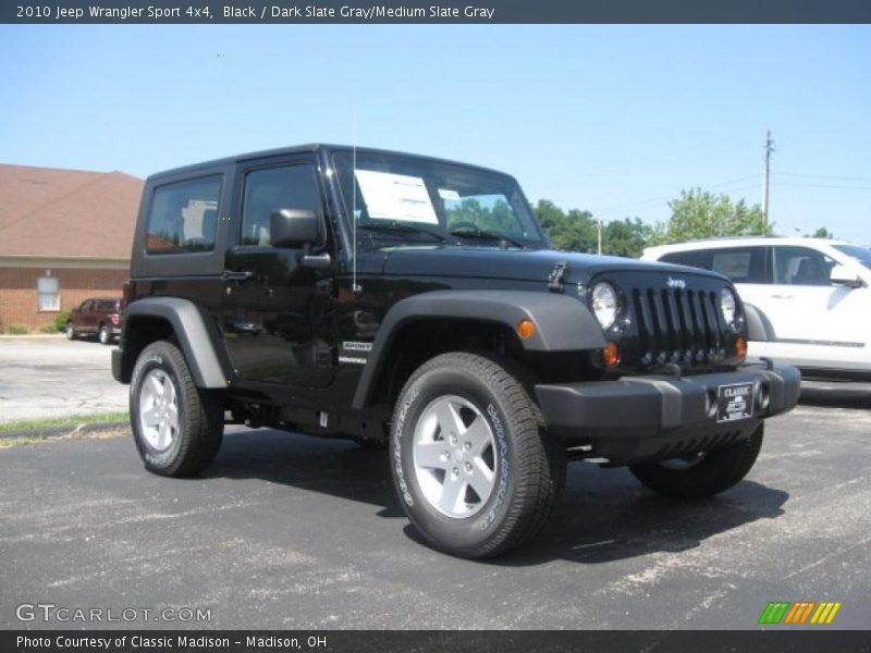 Black / Dark Slate Gray/Medium Slate Gray 2010 Jeep Wrangler Sport 4x4