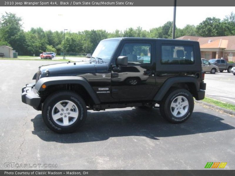 Black / Dark Slate Gray/Medium Slate Gray 2010 Jeep Wrangler Sport 4x4
