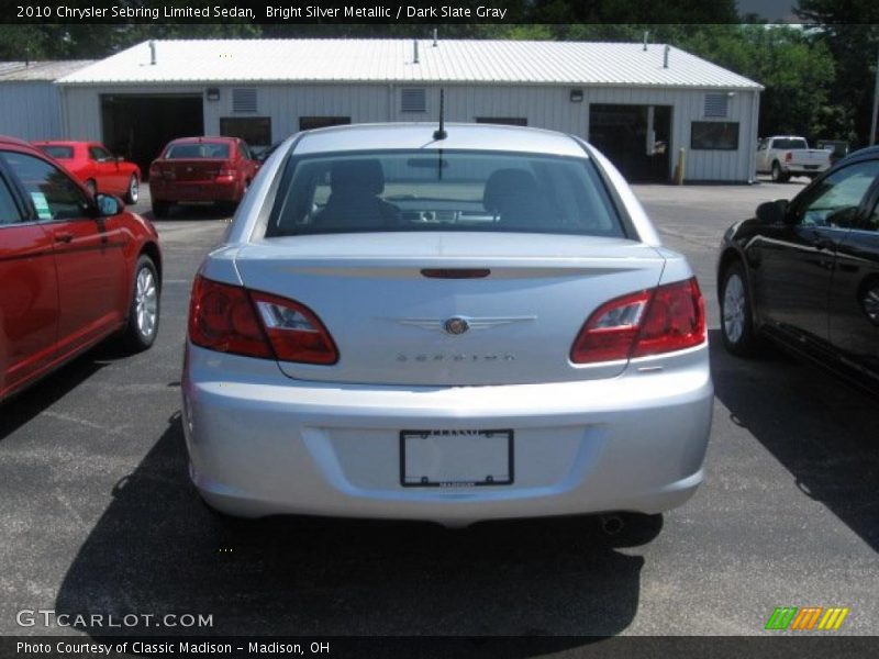 Bright Silver Metallic / Dark Slate Gray 2010 Chrysler Sebring Limited Sedan