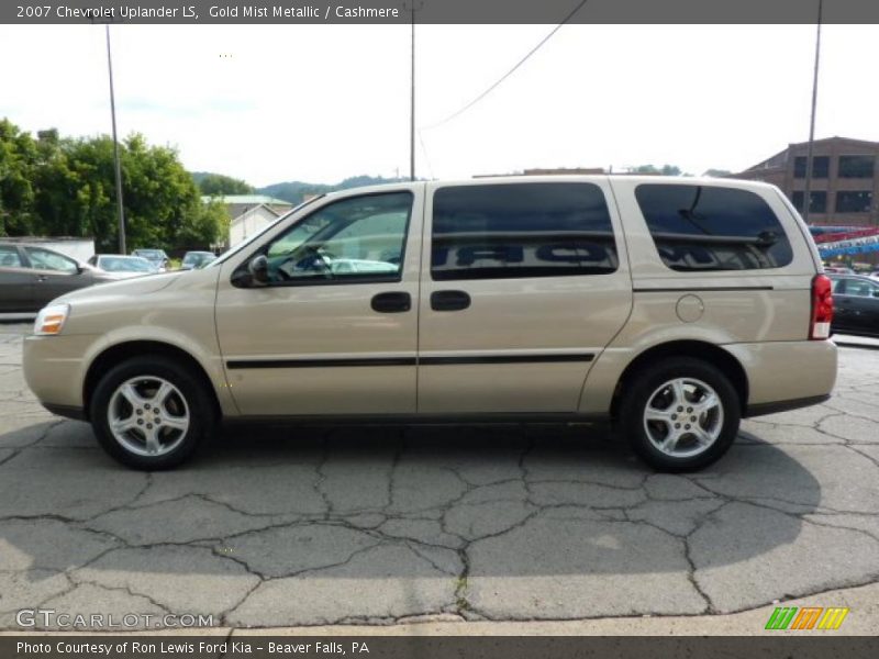 Gold Mist Metallic / Cashmere 2007 Chevrolet Uplander LS