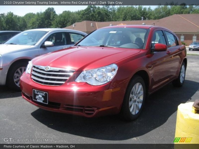 Inferno Red Crystal Pearl / Dark Slate Gray 2010 Chrysler Sebring Touring Sedan