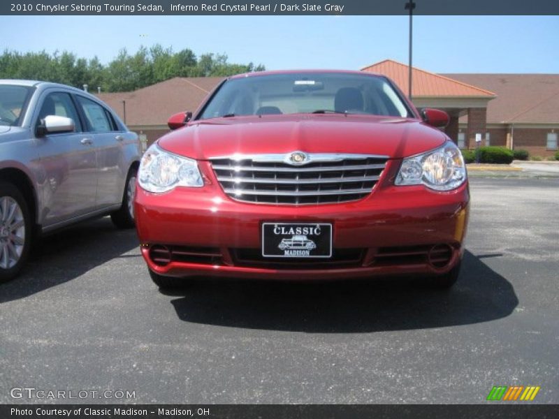 Inferno Red Crystal Pearl / Dark Slate Gray 2010 Chrysler Sebring Touring Sedan