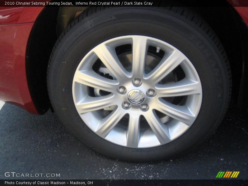 Inferno Red Crystal Pearl / Dark Slate Gray 2010 Chrysler Sebring Touring Sedan