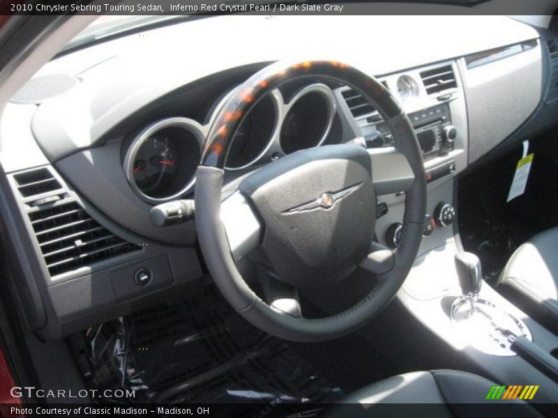Inferno Red Crystal Pearl / Dark Slate Gray 2010 Chrysler Sebring Touring Sedan