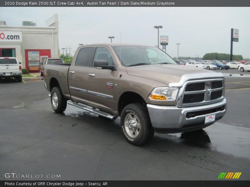 Austin Tan Pearl / Dark Slate/Medium Graystone 2010 Dodge Ram 2500 SLT Crew Cab 4x4