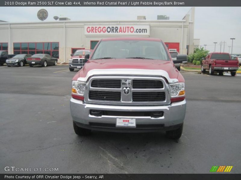 Inferno Red Crystal Pearl / Light Pebble Beige/Bark Brown 2010 Dodge Ram 2500 SLT Crew Cab 4x4