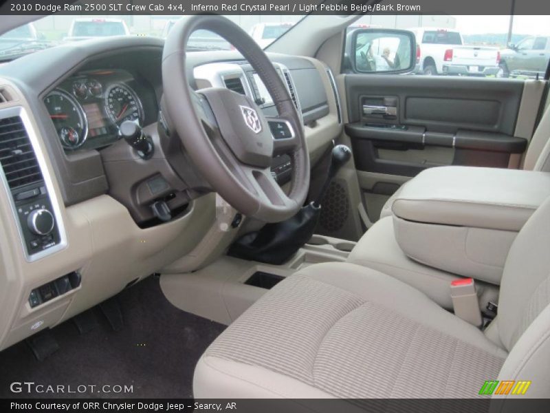 Inferno Red Crystal Pearl / Light Pebble Beige/Bark Brown 2010 Dodge Ram 2500 SLT Crew Cab 4x4
