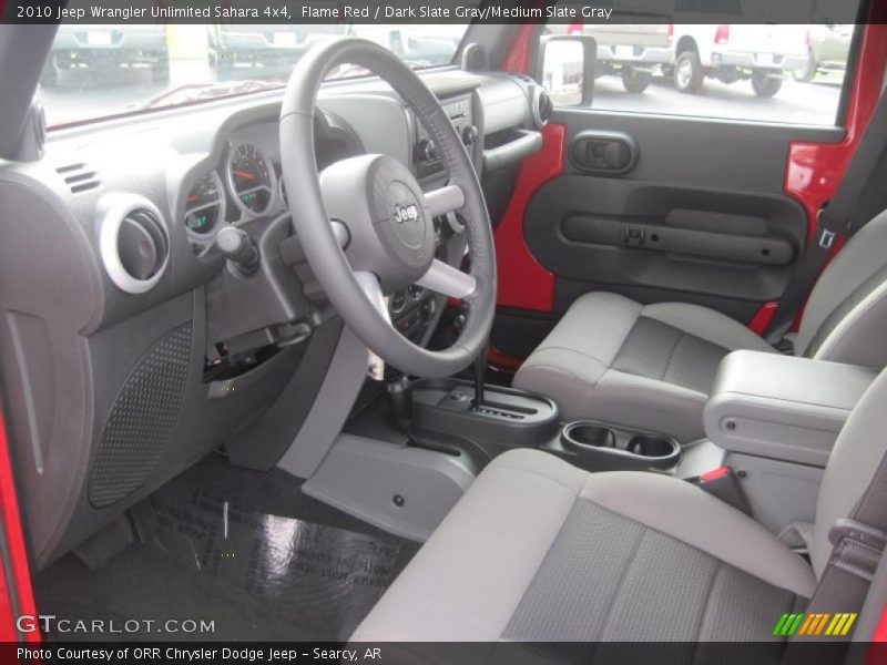 Flame Red / Dark Slate Gray/Medium Slate Gray 2010 Jeep Wrangler Unlimited Sahara 4x4