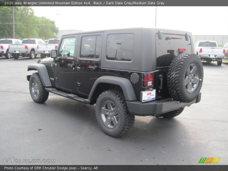 Black / Dark Slate Gray/Medium Slate Gray 2010 Jeep Wrangler Unlimited Mountain Edition 4x4