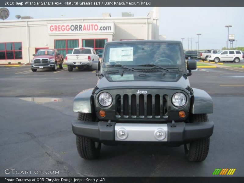 Natural Green Pearl / Dark Khaki/Medium Khaki 2010 Jeep Wrangler Sahara 4x4
