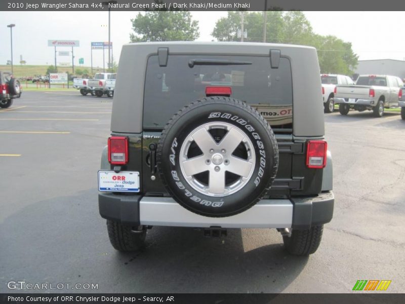 Natural Green Pearl / Dark Khaki/Medium Khaki 2010 Jeep Wrangler Sahara 4x4