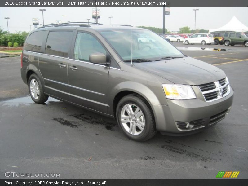 Dark Titanium Metallic / Medium Slate Gray/Light Shale 2010 Dodge Grand Caravan SXT