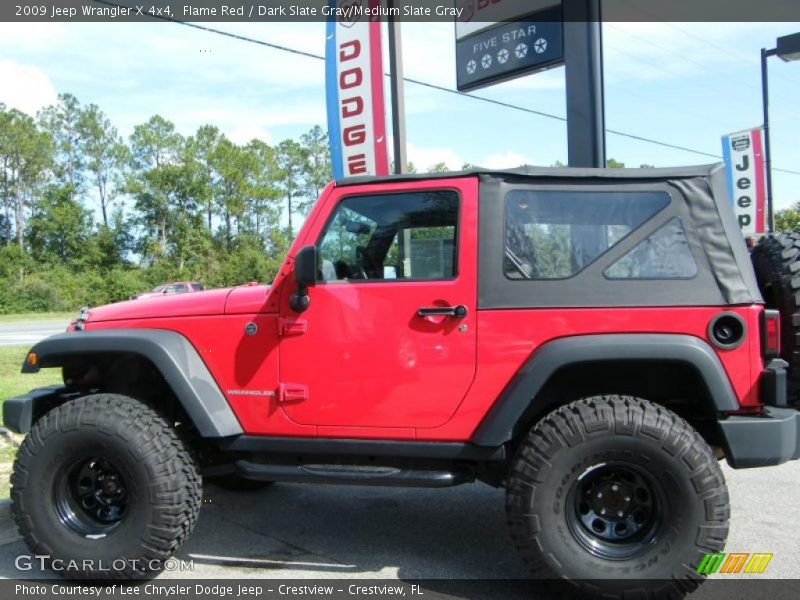 Flame Red / Dark Slate Gray/Medium Slate Gray 2009 Jeep Wrangler X 4x4