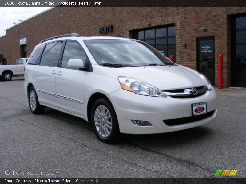 Arctic Frost Pearl / Fawn 2008 Toyota Sienna Limited