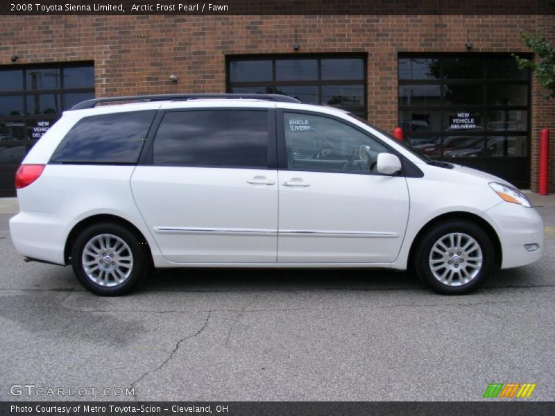 Arctic Frost Pearl / Fawn 2008 Toyota Sienna Limited