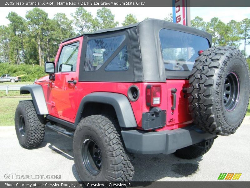 Flame Red / Dark Slate Gray/Medium Slate Gray 2009 Jeep Wrangler X 4x4
